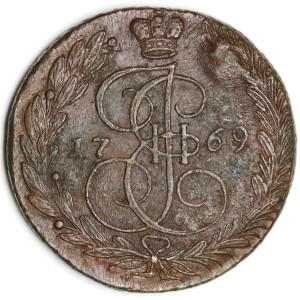 5 kopecks 1769 EM Russland, Katharina 2, neuer Adler, Zustand auf dem Foto U.10.21