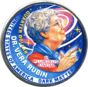 25 cent 2025 USA, Amerikanische Frauen, Nummer 18, Vera Rubin (farbig)