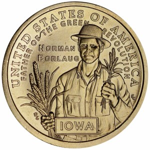 1 доллар 2026 США, Инновации, Айова, доктор Норман Борлоуг, двор D