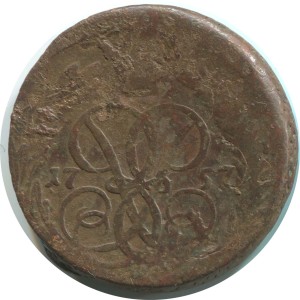1 Kopeke 1757 Russland, Elizavetn, Zustand auf dem Foto #24448
