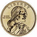 1 доллар 2026 США Сакагавея, Полли Купер, двор D