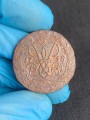 2 копейки 1758 Россия, Елизавета, надпись сверху, перечекан, гурт надпись, состояние на фото #24710