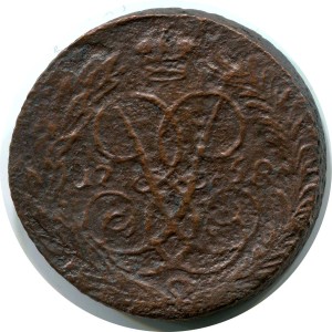 2 копейки 1758 Россия, Елизавета, состояние на фото #24714, купить, цена, стоимость