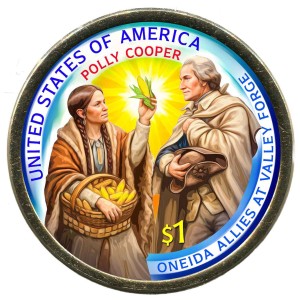1 доллар 2026 США Сакагавея, Полли Купер (цветная)