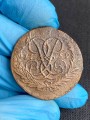 2 копейки 1759 Россия, Елизавета, надпись сверху, гурт отличный, Екатеринбург, состояние на фото