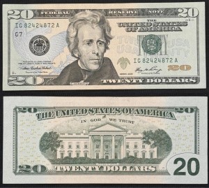20 Dollar 2006 USA, Banknote, UNC XF