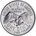 10 центов 2026 США 250 лет Независимости, двор D