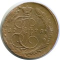 5 копеек 1771 ЕМ Россия, Екатерина 2, перегравировка даты, разная толщина, состояние на фото