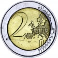 2 евро 2009 10 лет Экономическому и валютному союзу, Бельгия