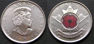 25 cents 2008 Canada, Canadian Poppy Conspiracy price, composition, diameter, thickness, mintage, orientation, video, authenticity, weight, Description