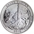25 cents Quarter Dollar 2010 USA Grand Canyon 4th National Park mint mark D