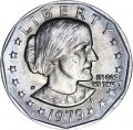 1 dollar 1979 USA Susan B. Anthony mint mark D, from circulation
