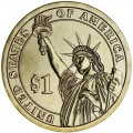 1 доллар 2010 США, 13-й президент Миллард Филлмор двор D
