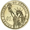 1 доллар 2011 США, 17 президент Эндрю Джонсон двор Р