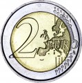 2 евро 2011 Бельгия, 100 лет Международному женскому дню