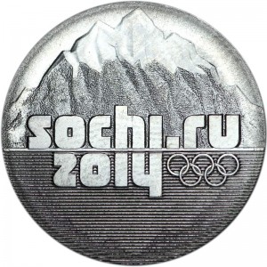 25 roubles 2011 SPMD Emblem Sochi 2014 in blister price, composition, diameter, thickness, mintage, orientation, video, authenticity, weight, Description