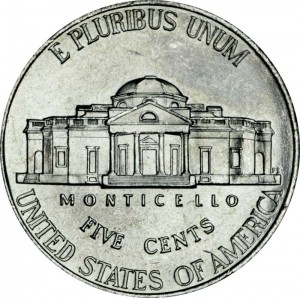 5 центов 2006 США возвращение в Mounticello, серия Путешествие на запад, двор P