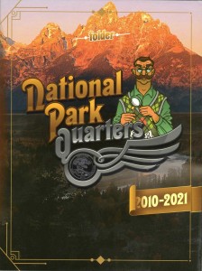 National Park Quarters folder (album) for 25 cents 2010-2021 USA