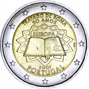 2 евро 2007 50 лет Римскому договору, Португалия