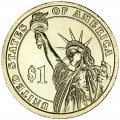 1 доллар 2010 США, 14-й президент Франклин Пирс  двор Р
