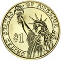 1 доллар 2008 США, 5-й президент Джеймс Монро  двор Р