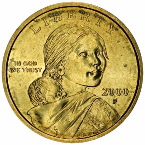 1 доллар 2000 США Сакагавея, двор P