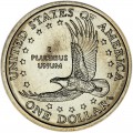 1 доллар 2007 США Сакагавея, двор P