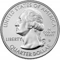 25 центов 1999 США Коннектикут (Connecticut) двор D
