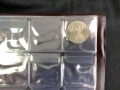Album for coins, 72 cell, 6 sheets. The size of the cells - 45x45 mm (brown)