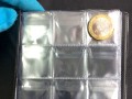 Альбом для монет, на 240 монет, 16 листов, ячейка 35х35 мм АМ-240, вертикальный (коричневый)