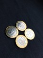 Набор из 4 монет 2 лита 2012 Литва, Курорты Литвы