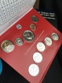 Ein Satz von Münzen 2017 US Nickel, Minze P, Minze D UNC