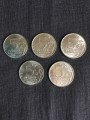 Set of 5 rubles 2015 feat of Soviet soldiers in the Krim peninsula, MMD, 5 coins