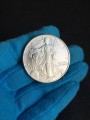 1 доллар 1997 США Шагающая Свобода,  UNC, серебро