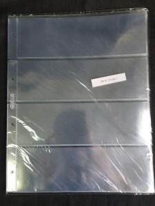Package with 10 sheets. Sheet for banknotes, for 4 banknote, size GRANDE, KLF 4G, SOMS