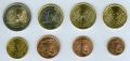 Euro Münzset Frankreich verschiedene Jahre (8 munzen)