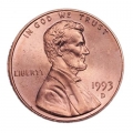 1 cent 1993 Lincoln USA, mint D