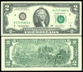 2 доллара 2003 США (D - Кливленд), банкнота, хорошее качество XF
