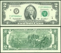 2 Dollar 2003 USA (F - Atlanta), banknote, aus dem Verkehr VF