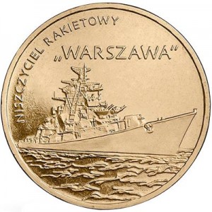 2 злотых 2013 Польша Ракетный эсминец Варшава (Niszczyciel rakietowy Warszawa) цена, стоимость