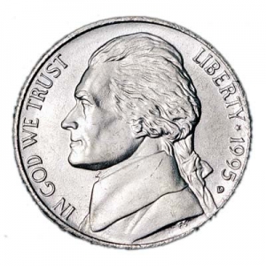 5 cents (Nickel) 1995 USA, mint D
