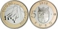 5 евро 2010 Финляндия, Сатакунта, серия "Исторические провинции Финляндии"