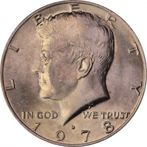 Half Dollar 1978 USA Kennedy mint mark D price, composition, diameter, thickness, mintage, orientation, video, authenticity, weight, Description