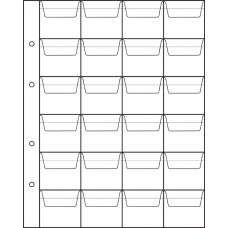 Sheet for coins, for 24 coins, size OPTIMA, cell 45x40mm