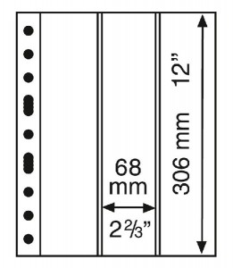 Лист GRANDE 3VC с тремя вертикальными ячейками, Leuchtturm Германия