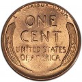 1 cent 1956 Wheat ears USA, mint D
