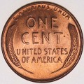 1 цент 1958 США Пшеничный, двор P