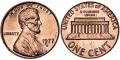 1 цент 1977 США Линкольн, двор D