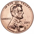 1 Cent 2011 USA Schild D