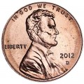 1 Cent 2012 USA Schild D